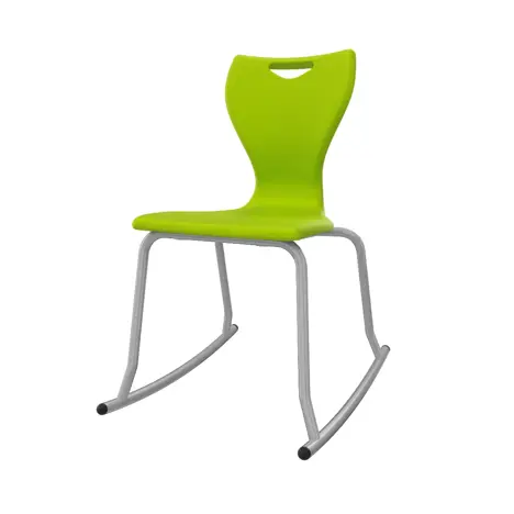 En Rock Educational Chair - Size 6 - Grey Frame - Lime Green